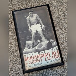 Muhammad Ali vs Sonny Liston Wooden Decor